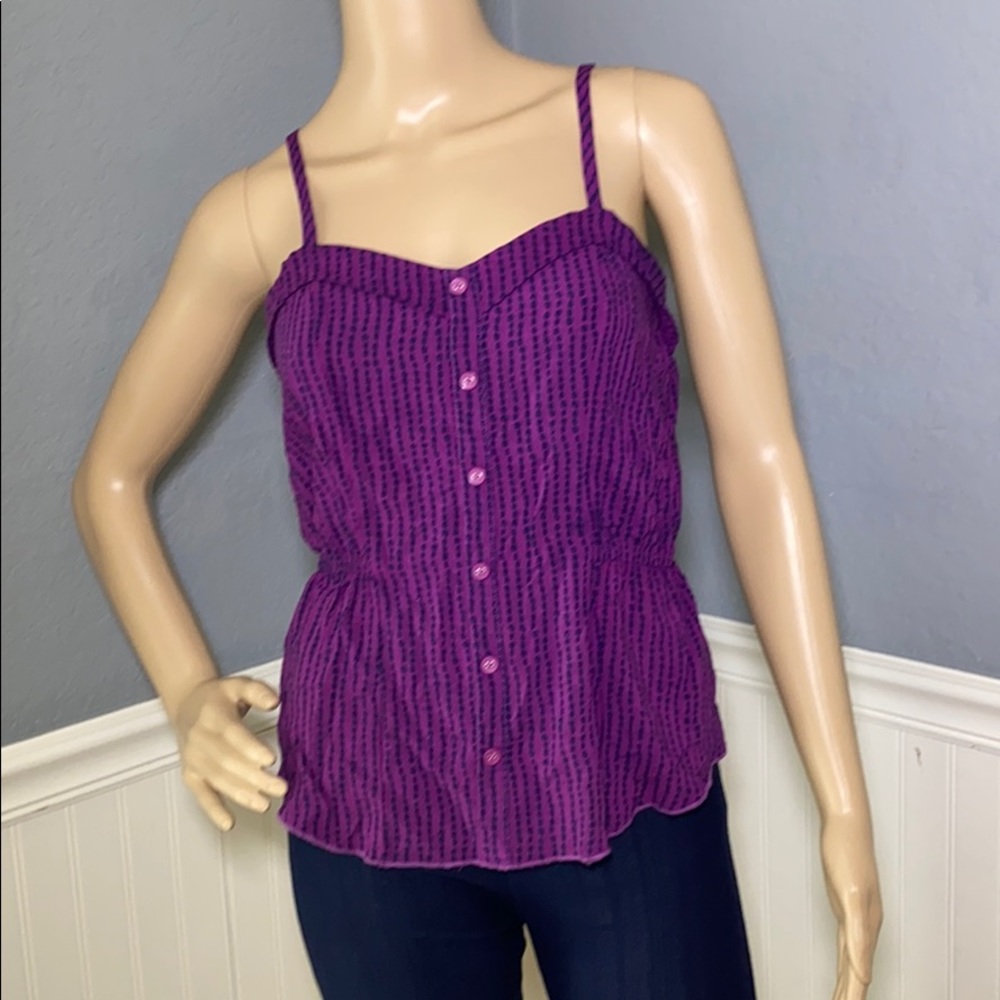 Kirra Medium Purple Peplum Top